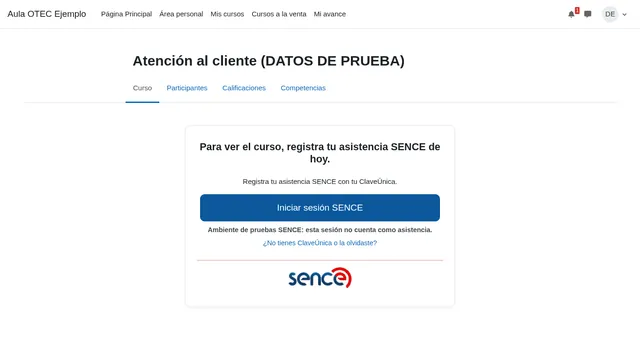 Asistencia SENCE en Moodle: rechazos y ClaveÚnica
