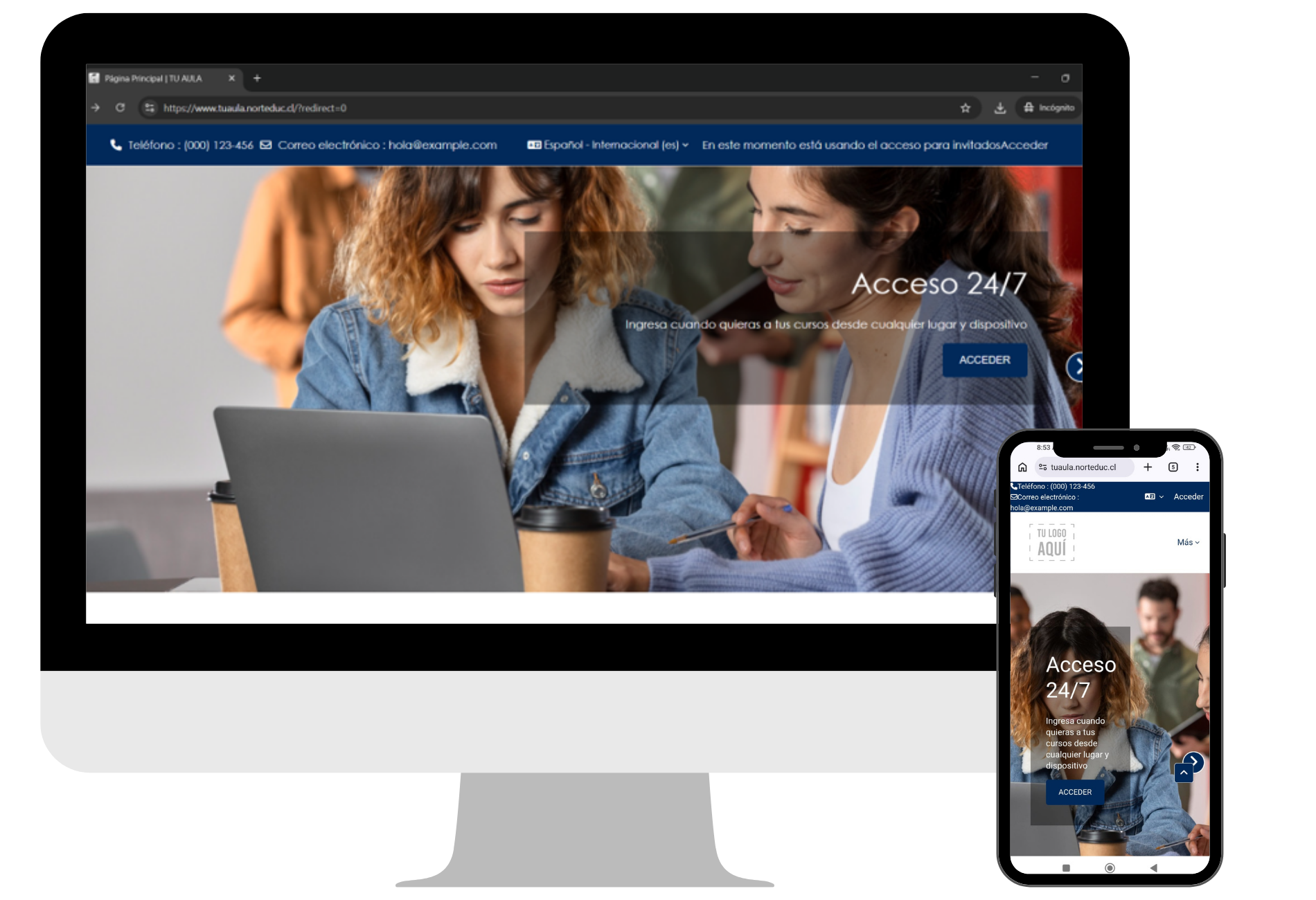 Aula Virtual Moodle llave en mano de Norteduc